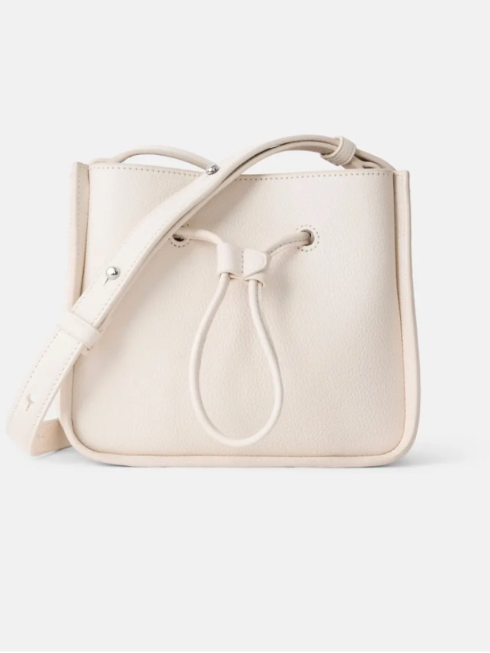 3.1 Phillip Lim Soleil Mini Bucket Drawstring Bag White